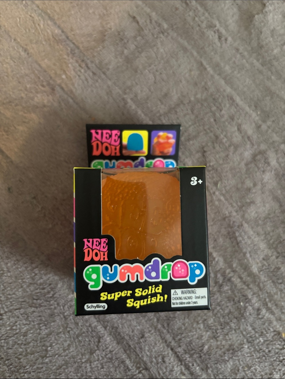 Gumdrop Super Solid Squish Toy - Orange